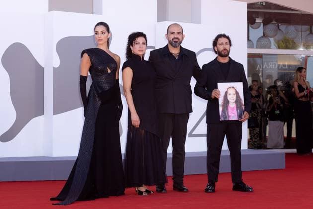 Celebrities attend the The Voice of Hind Rajab premiere on evening 8 of the 82nd Venice International Film Festival Featuring: Kaouther Ben Hania Where: Venice, Italy When: 03 Sep 2025 Credit: Andrea Raffin KIKA Press Cover Images **NOT AVAILABLE FOR PUBLICATION IN ITALY** EDITORIAL USE ONLY. NOT FOR USE BY NEWSPAPERS BASED IN THE UK. Copyright: xx coverimg55046043