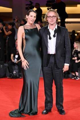 Venice In The Hand of Dante Premiere AM Stella Schnabel and Olmo Schnabel attending the In The Hand of Dante Premiere as part of the 82nd Venice International Film Festival at the Lido in Venice, Italy on September 03, 2025. Photo by Aurore Marechal ABACAPRESS.COM Venice Italy  Copyright: xMarechalxAurore ABACAx