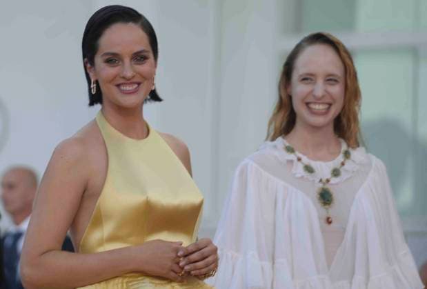 CELEBRITES : Festival international du film de Venise - 02 09 Venice, Italy, September 03 2025. NOEMIE MERLANT and FANNI WROCHNA the red carpet for the screening of the film Duse at the 82nd Venice International Film Festival in Venice, Italy. Laurent Lairys PSNEWZ VENISEItaly  Copyright: xLaurentxLairysx