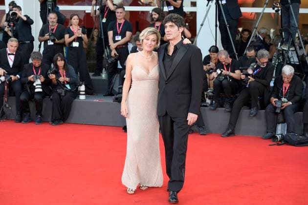 Duse red carpet in Venice Lido, Italy - 03 Sep 2025 Valeria Bruni Tedeschi and Pietro Marcello attend the Duse red carpet during 82nd Venice Film Festival in Venice Lido at Palazzo del cinema. Venice Lido Italy Copyright: xMarioxCartellix xSOPAxImagesx _DSC6180