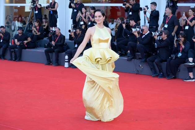 Duse red carpet in Venice Lido, Italy - 03 Sep 2025 Noemi Merlant attends the Duse red carpet during 82nd Venice Film Festival in Venice Lido at Palazzo del cinema. Venice Lido Italy Copyright: xMarioxCartellix xSOPAxImagesx _DSC6092