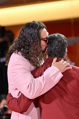 Venice In The Hand of Dante Premiere AM Jason Momoa and Oscar Isaac attending the In The Hand of Dante Premiere as part of the 82nd Venice International Film Festival at the Lido in Venice, Italy on September 03, 2025. Photo by Aurore Marechal ABACAPRESS.COM Venice Italy  Copyright: xMarechalxAurore ABACAx