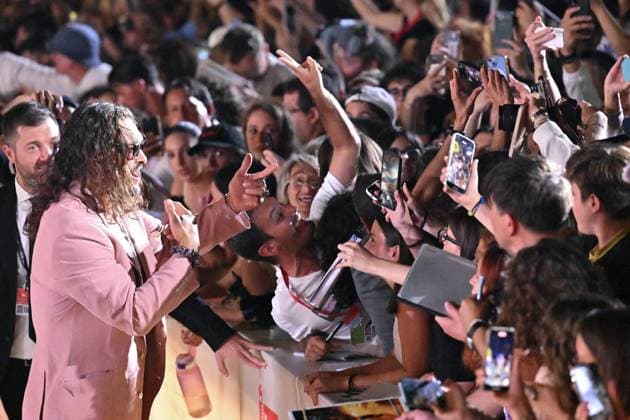 Venice In The Hand of Dante Premiere AM Jason Momoa attending the In The Hand of Dante Premiere as part of the 82nd Venice International Film Festival at the Lido in Venice, Italy on September 03, 2025. Photo by Aurore Marechal ABACAPRESS.COM Venice Italy  Copyright: xMarechalxAurore ABACAx