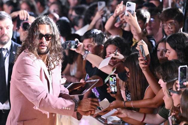 Venice In The Hand of Dante Premiere AM Jason Momoa attending the In The Hand of Dante Premiere as part of the 82nd Venice International Film Festival at the Lido in Venice, Italy on September 03, 2025. Photo by Aurore Marechal ABACAPRESS.COM Venice Italy  Copyright: xMarechalxAurore ABACAx