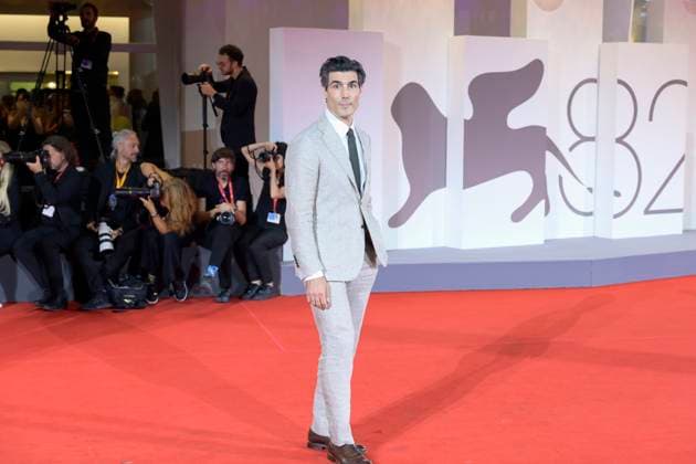 In the hand of Dante red carpet in Venice Lido, Italy - 03 Sept 2025 Luis Cancelmi attends the In the hand of Dante red carpet during the 82nd Venice Film Festival at Palazzo del cinema. Venice Lido Italy Copyright: xMarioxCartellix xSOPAxImagesx _DSC6417