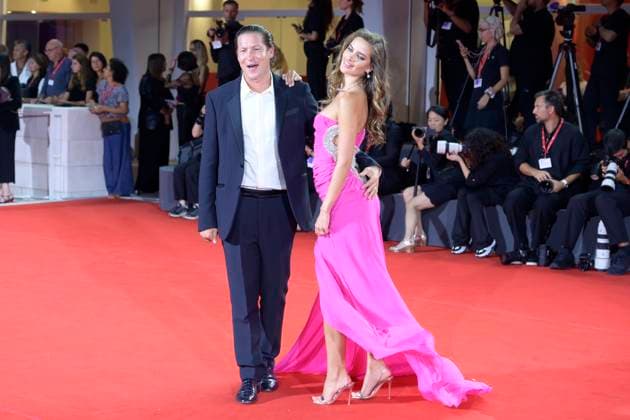 In the hand of Dante red carpet in Venice Lido, Italy - 03 Sept 2025 Vito Schnabel (l) and Helena Althof (r) attend the In the hand of Dante red carpet during the 82nd Venice Film Festival at Palazzo del cinema. Venice Lido Italy Copyright: xMarioxCartellix xSOPAxImagesx _DSC6322