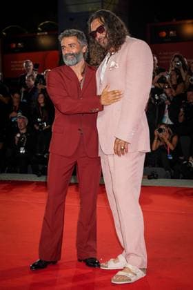 In the Hand of Dante red carpet during the 82nd Venice International Film Festival in Venice, Italy on 03 September 2025. Oscar Isaac and Jason Momoa attends the In the Hand of Dante red carpet during the 82nd Venice International Film Festival in Venice, Italy on 03 September 2025., Credit:Stefano Costantino TTL Avalon Italy, Venice  Copyright: xStefanoxCostantinoxTTLx xAvalonx 1033953974