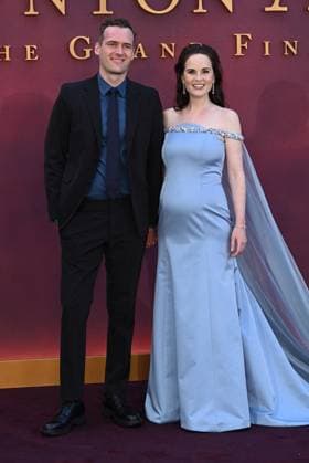Downton Abbey: The Grand Finale Premiere - London Jasper Waller-Bridge and Michelle Dockery attending the world premiere of Downton Abbey: The Grand Finale in London, UK, on September 3, 2025. Photo by Stuart Hardy ABACAPRESS.COM London London United Kingdom  Copyright: xStuartxHardy ABACAPRESS.COMx