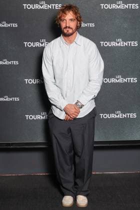 Les Tourmentes premiere at UGC Cine Cite Les Halles theatre Celebrities arrive on the red carpet Avant premiere de Les Tourmentes au cinema UGC Cine Cite Les Halles Arrivees des celebrites sur le tapis rouge Niels Schneider 448308 2025 09 03 Paris France  Copyright: xSebastienxFremontx xStarfacex STAR_448308_029