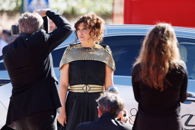 News - The Voice Of Hind Rajab Red Carpet - The 82nd Venice International Film Festival Kaouther Ben Hania attends the The Voice Of Hind Rajab red carpet during the 82nd Venice International Film Festival on September 03, 2025 in Venice, Italy. Photo: Cinzia Camela. Lido di Venezia Palazzo del Cinema Italy Copyright: xCinziaxCamelax xLiveMediax LPN_2007125