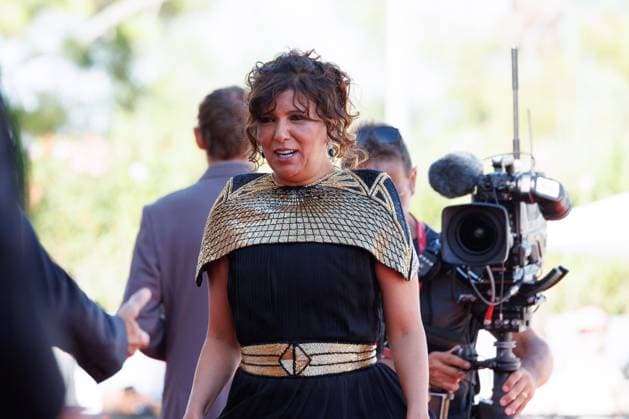 News - The Voice Of Hind Rajab Red Carpet - The 82nd Venice International Film Festival Kaouther Ben Hania attends the The Voice Of Hind Rajab red carpet during the 82nd Venice International Film Festival on September 03, 2025 in Venice, Italy. Lido di Venezia Palazzo del Cinema Italy Copyright: xCinziaxCamelax xLiveMediax LPN_2007172