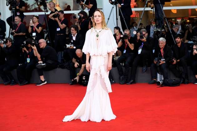 Fanni Wrochna bei der Premiere des Kinofilms Duse auf der Biennale di Venezia 2025 82. Internationale Filmfestspiele von Venedig im Palazzo del Cinema. Venedig, 03.09.2025