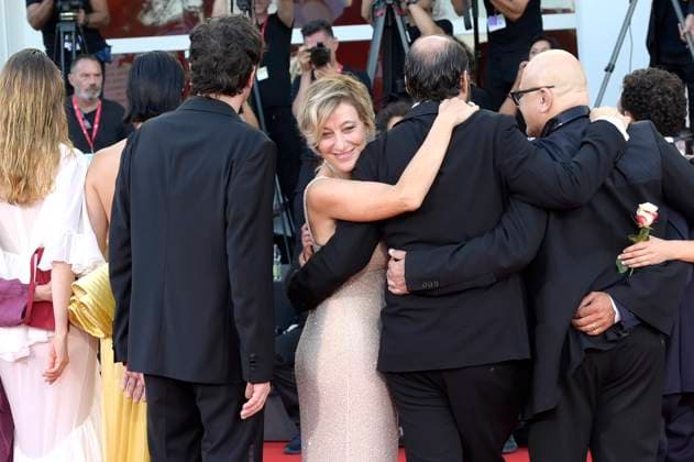 Valeria Bruni Tedeschi bei der Premiere des Kinofilms Duse auf der Biennale di Venezia 2025 82. Internationale Filmfestspiele von Venedig im Palazzo del Cinema. Venedig, 03.09.2025