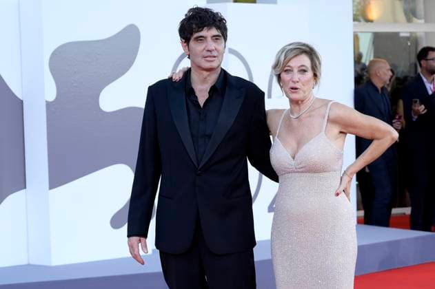 Pietro Marcello und Valeria Bruni Tedeschi bei der Premiere des Kinofilms Duse auf der Biennale di Venezia 2025 82. Internationale Filmfestspiele von Venedig im Palazzo del Cinema. Venedig, 03.09.2025