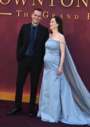 Jasper Waller-Bridge and Michelle Dockery attends Downton Abbey: The Grand Finale World Premiere at the at Odeon Luxe Leicester Square in London, England. UK. Wednesday 3rd September 2025. Copyright: xJamesxWarrenx adyow217