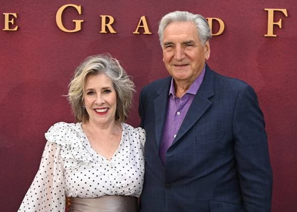 Phyllis Logan and Jim Carter attends Downton Abbey: The Grand Finale World Premiere at the at Odeon Luxe Leicester Square in London, England. UK. Wednesday 3rd September 2025. Copyright: xJamesxWarrenx adyow241