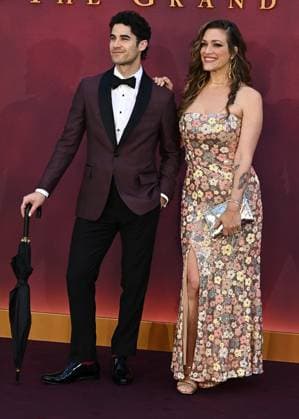 Darren Criss and Mia Swier attends Downton Abbey: The Grand Finale World Premiere at the at Odeon Luxe Leicester Square in London, England. UK. Wednesday 3rd September 2025. Copyright: xJamesxWarrenx adyow321
