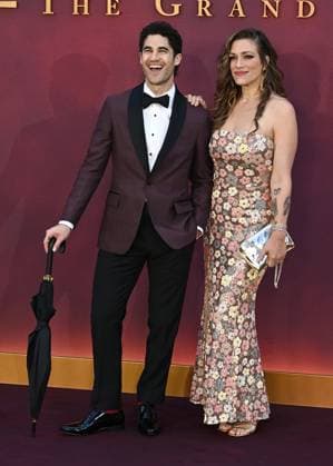 Darren Criss and Mia Swier attends Downton Abbey: The Grand Finale World Premiere at the at Odeon Luxe Leicester Square in London, England. UK. Wednesday 3rd September 2025. Copyright: xJamesxWarrenx adyow323