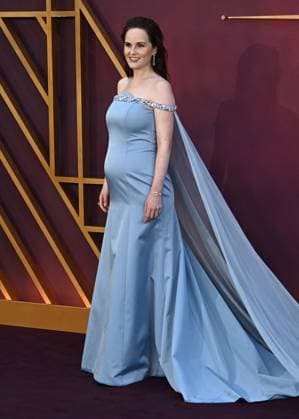 Michelle Dockery attends Downton Abbey: The Grand Finale World Premiere at the at Odeon Luxe Leicester Square in London, England. UK. Wednesday 3rd September 2025. Copyright: xJamesxWarrenx adyow218