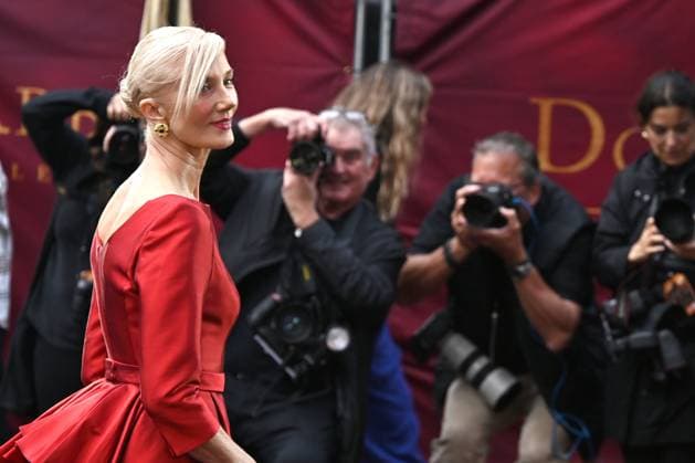 Joely Richardson attends Downton Abbey: The Grand Finale World Premiere at the at Odeon Luxe Leicester Square in London, England. UK. Wednesday 3rd September 2025. Copyright: xJamesxWarrenx adyow225