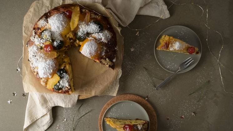 Bolo do Rei or King s Cake Bolo do Rei or King s Cake, Made for Christmas, Carnavale or Mardi Gras on kitcthen countertop., 62881196.jpg RECORD DATE NOT STATED
