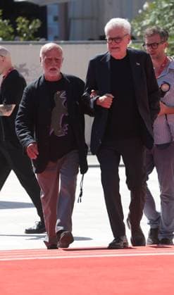 Venice, Italy: VENICE, ITALY - SEPTEMBER 4: Director Roberto AndÃ² and photographer Ferdinando Scianna attend the Ferdinando Scianna - The Photographer of the Shadows red carpet during the 82nd Venice International Film Festival on September 4, 2025 in Venice, Italy. Venice Italy  - ZUMAp169 20250904_zea_p169_992 Copyright: xMatteoxChinellatox