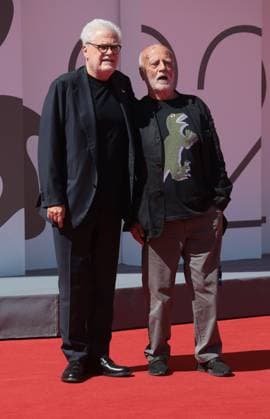 Venice, Italy: VENICE, ITALY - SEPTEMBER 4: Director Roberto AndÃ² and photographer Ferdinando Scianna attend the Ferdinando Scianna - The Photographer of the Shadows red carpet during the 82nd Venice International Film Festival on September 4, 2025 in Venice, Italy. Venice Italy  - ZUMAp169 20250904_zea_p169_994 Copyright: xMatteoxChinellatox