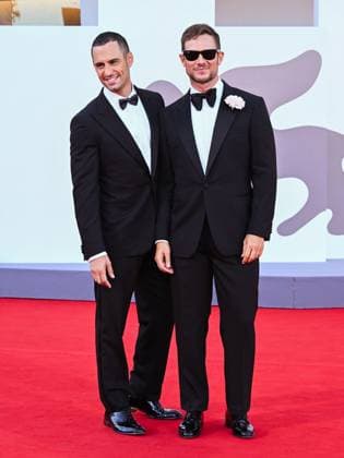 Venice, ITALY: Venice, 82nd Venice International Film Festival 2025 - Evening 9. Red Carpet for the film Elisa. Pictured: Paolo Stella and Jean-Georges D Orazio Venice ITALY  - ZUMAp169 20250904_zea_p169_1250 Copyright: xManuelexMangiarottix