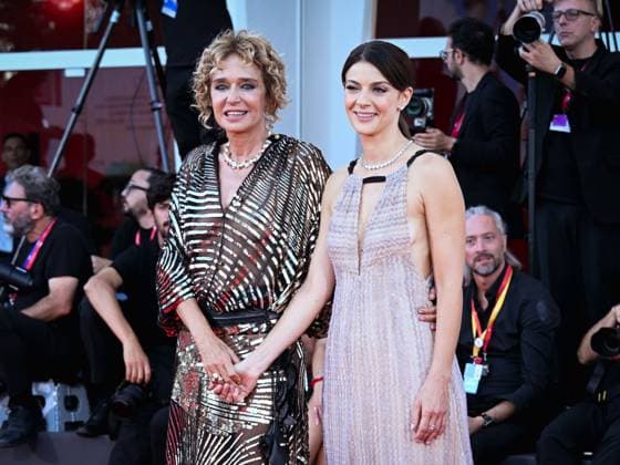 Venice, 82nd Venice International Film Festival 2025 - Evening 9. Red Carpet for the film Elisa. Pictured: Valeria Golino, Barbara Ronchi  Copyright: xManuelexMangiarottix xipa-agency.netx xPoolxPhotoxEventsx06x IPA_Agency_IPA64136120