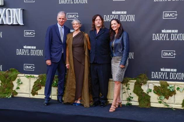 World premiere of the third season of The Walking Dead Daryl Dixon in Madrid Melissa McBride and Norman Reedus at the world premiere of the third season of The Walking Dead Daryl Dixon at Callao Cinemas on August 4, 2025 in Madrid Spain PREMIERE THE WALKING DEAD DARYL DIXON FAMOUS EVENT CINEMA CINES CALLAO Madrid Madrid Madrid Spain  Copyright: xJosexVelascox 6933863