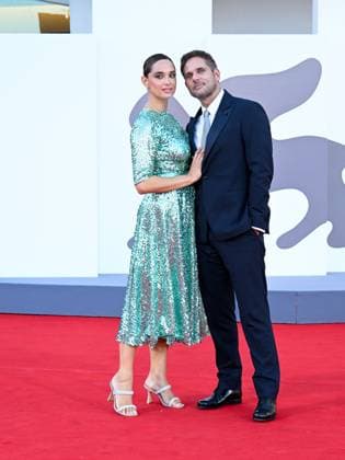 Venice, 82nd Venice International Film Festival 2025 - Evening 9. Red Carpet for the film Elisa. Pictured are Clizia Fornasier and Attilio Fontana.  Copyright: xManuelexMangiarottix xipa-agency.netx xPoolxPhotoxEventsx06x IPA_Agency_IPA64137798
