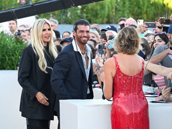 Venice, Italy: Venice, 82nd Venice International Film Festival 2025 - Evening 9. Red Carpet for the film Elisa. In the photo, Can Yaman signs autographs. Venice Italy  - ZUMAp169 20250904_zea_p169_1398 Copyright: xManuelexMangiarottix