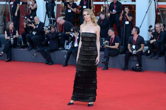 Elisa red carpet in Venice Lido, Italy - 04 Sep 2025 Emanuela Fanelli attends the Elisa red carpet during the 82nd Venice Film Festival in Venice Lido at Palazzo del cinema. Venice Lido Italy Copyright: xMarioxCartellix xSOPAxImagesx _DSC6642