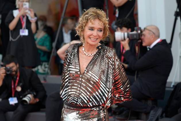 Elisa red carpet in Venice Lido, Italy - 04 Sep 2025 Valeria Golino attends the Elisa red carpet during the 82nd Venice Film Festival in Venice Lido at Palazzo del cinema. Venice Lido Italy Copyright: xMarioxCartellix xSOPAxImagesx _DSC6814