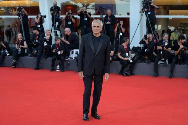 Elisa red carpet in Venice Lido, Italy - 04 Sep 2025 Leonardo Di Costanzo attends the Elisa red carpet during the 82nd Venice Film Festival in Venice Lido at Palazzo del cinema. Venice Lido Italy Copyright: xMarioxCartellix xSOPAxImagesx _DSC6890