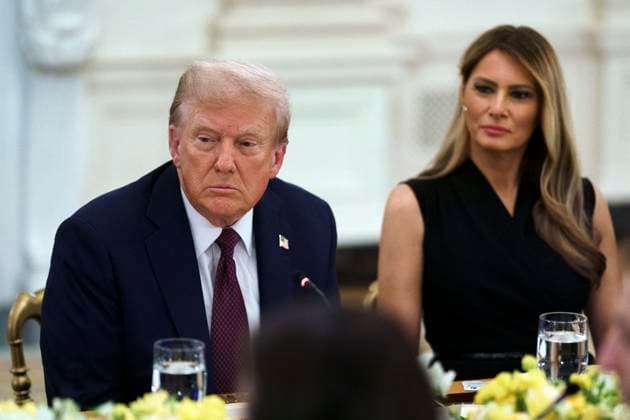 White House Coverage US President Donald Trump and US First Lady Melania Trump during a dinner with US tech leaders at the White House, Washington, DC, USA, 04 September 2025. EPA WILL OLIVER POOL WASHINGTON DC United States  Copyright: xPool ABACAx