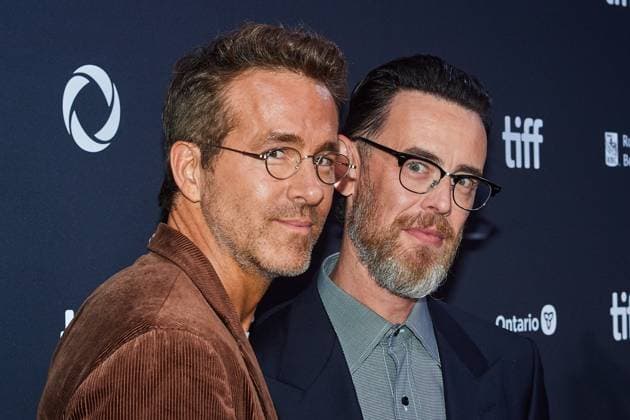 September 4, 2025, Toronto, On, Canada: Ryan Reynolds (left), and Director Colin Hanks, are photographed on the red carpet for the film John Candy: I Like Me during the Toronto International Film Festival in Toronto, on Thursday, Sept. 4, 2025. Toronto Canada  - ZUMAc35_ 20250904_zaf_c35_121 Copyright: xSammyxKoganx