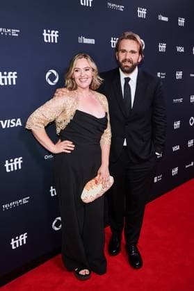 September 4, 2025, Toronto, On, Canada: Jennifer Candy-Sullivan (left) and Chris Candy are photographed on the red carpet for the film John Candy: I Like Me during the Toronto International Film Festival in Toronto, on Thursday, Sept. 4, 2025. Toronto Canada  - ZUMAc35_ 20250904_zaf_c35_131 Copyright: xSammyxKoganx
