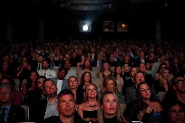 September 4, 2025, Toronto, On, Canada: Audience members sit inside of Roy Thomson Hall prior to the premiere of John Candy: I Like Me at the Toronto International Film Festival, in Toronto on Thursday, September 4, 2025. Toronto Canada  - ZUMAc35_ 20250904_zaf_c35_143 Copyright: xArlynxMcadoreyx
