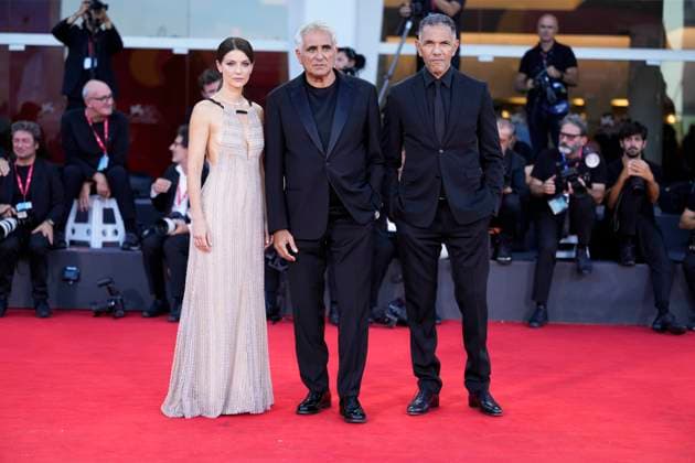 Elisa Red Carpet - The 82nd Venice International Film Festival in Venice Lido - 04 Sep 2025 Barbara Ronchi and Roschdy Zem attend the Elisa red carpet during the 82nd Venice International Film Festival. Venice Lido Italy Copyright: xDanielexCifalax xSOPAxImagesx _CIF3229