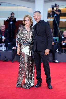 Elisa Red Carpet - The 82nd Venice International Film Festival in Venice Lido - 04 Sep 2025 Roschdy Zem and Valeria Golino attend the Elisa red carpet during the 82nd Venice International Film Festival. Venice Lido Italy Copyright: xDanielexCifalax xSOPAxImagesx _CIF3241