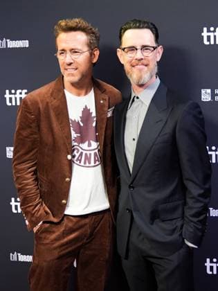 2025 Toronto International Film Festival - John Candy: I Like Me TORONTO, CANADA - SEPTEMBER 4 : Ryan Reynolds (L) and Colin Hanks (R) attend the premiere of John Candy: I Like Me during the 2025 Toronto International Film Festival at Roy Thomson Hall in Toronto, Ontario, Canada on September 4, 2025. Mert Alper Dervis Anadolu Toronto Canada. Editorial use only. Please get in touch for any other usage.  Copyright: x2025xAnadoluxMertxAlperxDervisx