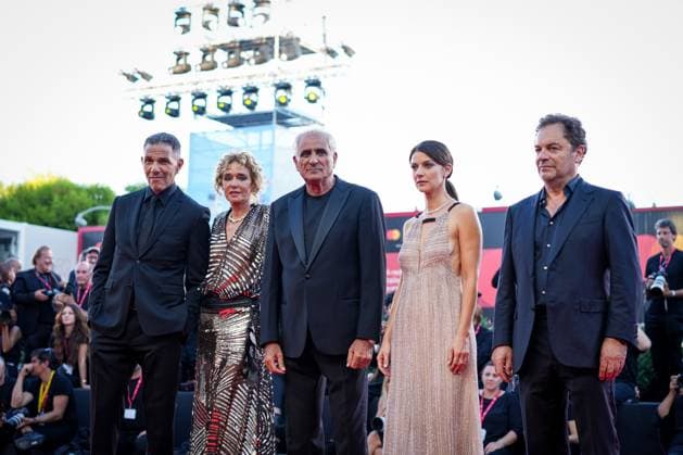 Elisa red carpet during the 82nd Venice International Film Festival in Venice, Italy on 04 September 2025. Barbara Ronchi, Leonardo Di Costanzo, Valeria Golino and Roschdy Zem attend attends the Elisa red carpet during the 82nd Venice International Film Festival in Venice, Italy on 04 September 2025., Credit:Stefano Costantino TTL Avalon Italy, Venice  Copyright: xStefanoxCostantinoxTTLx xAvalonx 1034242886
