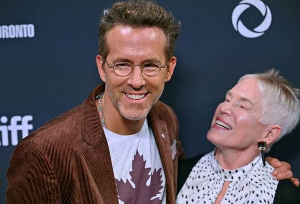 Ryan Reynolds (L) and his mother Tammy Reynolds attend the world premiere of John Candy: I like Me on opening night of the Toronto International Film Festival at Roy Thomson Hall in Toronto, Canada on Thursday, September 4, 2025. The festival is celebrating its milestone 50th edition this year and will feature 291 films from around the world.  TOR2025090432 CHRISxCHEW