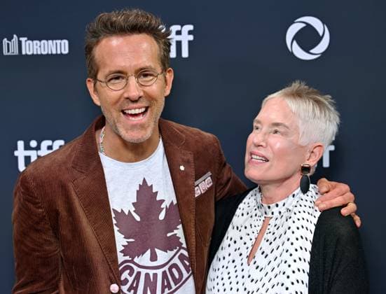 Ryan Reynolds (L) and his mother Tammy Reynolds attend the world premiere of John Candy: I like Me on opening night of the Toronto International Film Festival at Roy Thomson Hall in Toronto, Canada on Thursday, September 4, 2025. The festival is celebrating its milestone 50th edition this year and will feature 291 films from around the world.  TOR2025090430 CHRISxCHEW