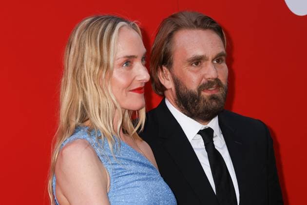 50eme Festival du Film de Toronto 05 Septembre 2025 50th Toronto International Film Festival Red carpet of the film John Candy I like me Chris Candy and his wife 448338 2025 09 04 Toronto Canada  Copyright: xIsabellexVautierx xStarfacex STAR_448338_067