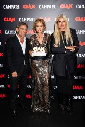 82nd Venice Film Festival Ciak Award - Photocall Venice Lido, Italy Flavio Natalia;Valeria Golino;Tiziana Rocca 82nd Venice Film Festival Ciak Award - Photocall Venice Lido, Italy 4th September 2025  Copyright: xSGPx