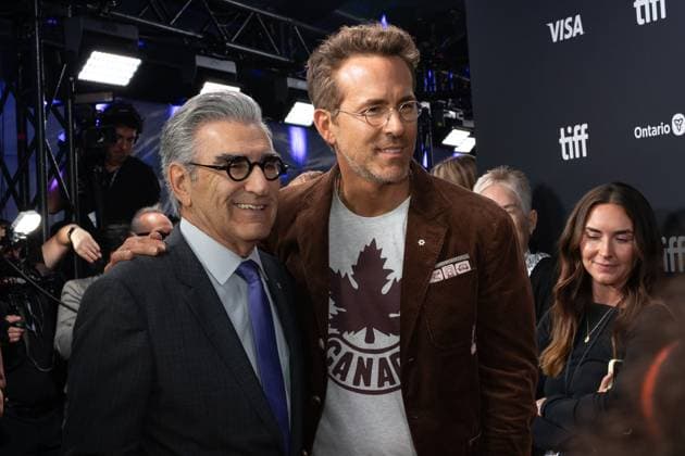 World premiere of John Candy: I Like Me during the 2025 Toronto International Film Festival Featuring: Eugene Levy, Ryan Reynolds Where: Toronto, Ontario, Canada When: 04 Sep 2025 Credit: Leonardo Ramirez EyePix INSTARimages EDITORIAL USE ONLY. NOT FOR USE BY NEWSPAPERS BASED IN THE UK. Copyright: xx instar55050302
