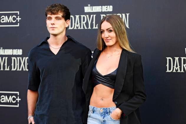 Ignacio de Borbon und Nayades Lospitao bei der Weltpremiere der 3. Staffel der AMC Serie The Walking Dead: Daryl Dixon im Cine Callao. Madrid, 04.09.2025