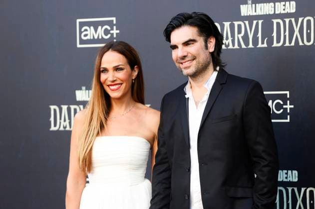 Nerea Garmendia mit Begleitung bei der Weltpremiere der 3. Staffel der AMC Serie The Walking Dead: Daryl Dixon im Cine Callao. Madrid, 04.09.2025